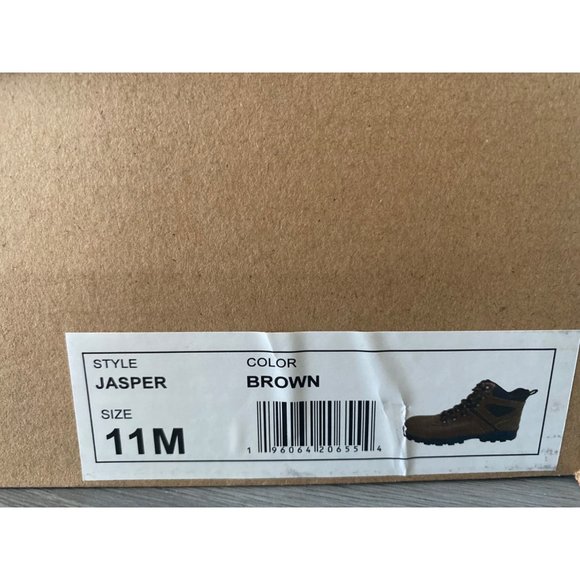 Weatherproof Vintage Men's Hiker Faux-Leather Boots Brown Size 11M NWB - Picture 3 of 3